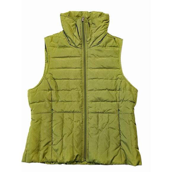 Kenneth Cole Reaction Jackets & Blazers - Kenneth Cole Reaction Women’s Down Puffer Vest Green Size Medium Zip Up